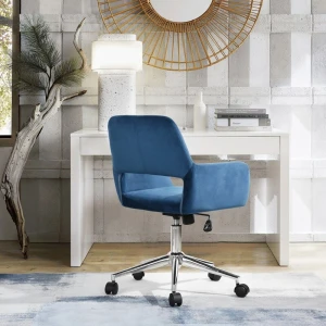 Home furniture cheap swivel desk chair makeup vanity chair rotating computer office chairs with wheels