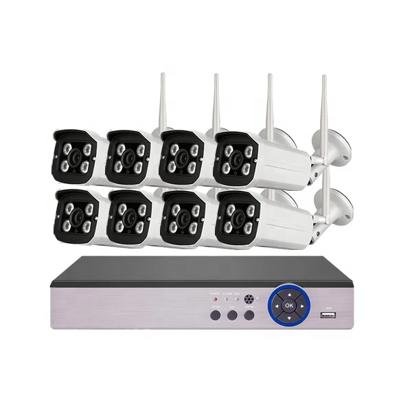 Home security long range wireless 8 channel cctv camera system
