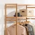 Import Home Use Freestand Multi-functional Clothes Storage Rack Bamboo Bedroom Garment Organizer Closet from China