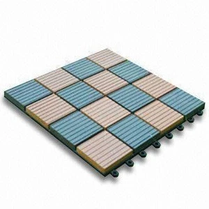 Hot engineered hard wood decking outdoor wpc tiles from China
