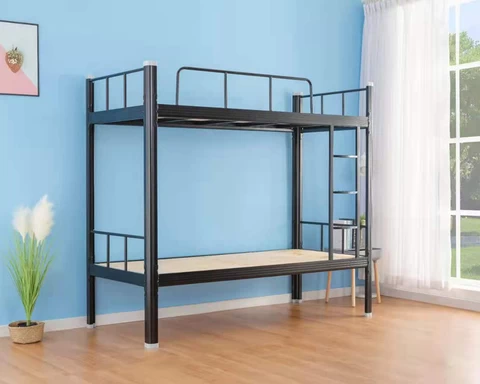 Hot promotion school steel folding bed dormitory furniture metal bed metal bunk bed
