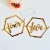 Import Hot sale acrylic hexagon Gold acrylic table number acrylic wedding table numbers for wedding decoration from China