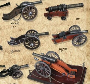 hot sale cast iron cannon model metal craft mainly export to Europe