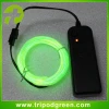 Hot sale colorful EL Product, green color flexible EL wire dc 12v, super bright EL wire kit