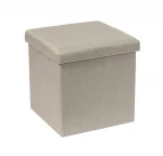 Hot Sale Customized Modern Family Colorful Foldable Storage Ottoman Stool