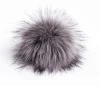 Hot sale good price colorful faux fur ball10cm Artificial Fur Pompoms with elastic band