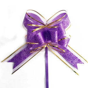 Hot sale newest Butterfly pull bow organza pull ribbon bow for gift or wedding decoration