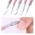 Import Hot sale Pink  Nail Cuticle Pusher Clipper Scissor Nipper Tweezer Picker Stainless Steel DIY Nail Art Tools Kits from China