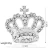 Import Hot Sale Wedding Bridal  Crown Brooch Shinning Clear Rhinestone Silver Plated king Cross Pin Brooch from China