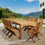 Hot Sell 11 Piece Teak Dining Outdoor Furniture Set