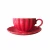 Import Hot sell in Amazon Elegant fine porcelain assorted color cappuccino cups with saucers for coffee drinks from China