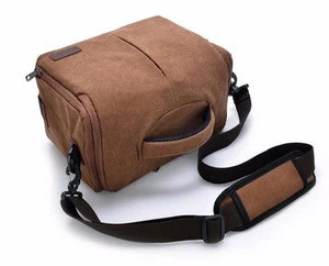 Hot selling Canvas shoulder Messenger Camera Bag Video Carrying Bag