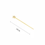 Hot Selling Disposable  Gold Silver Blue Plastic Cocktail Picks