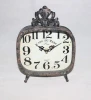 Hot Selling Fashion Classic Handmade Vintage Silent Aged different shapes Table Clock for home decoration