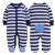 Import Hot selling longsleeve high quality 100% cotton snap button baby sleepsuit pajamas romper with foot from China