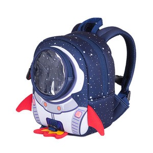 Hot Selling New Style Best Price 3D Cartoon Cute Neoprene Polyester Material Kids Backpack School Bags For Child Girl