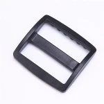 Hot selling size custom black bag webbing strap hardware accessories plastic tri-glide ring buckle