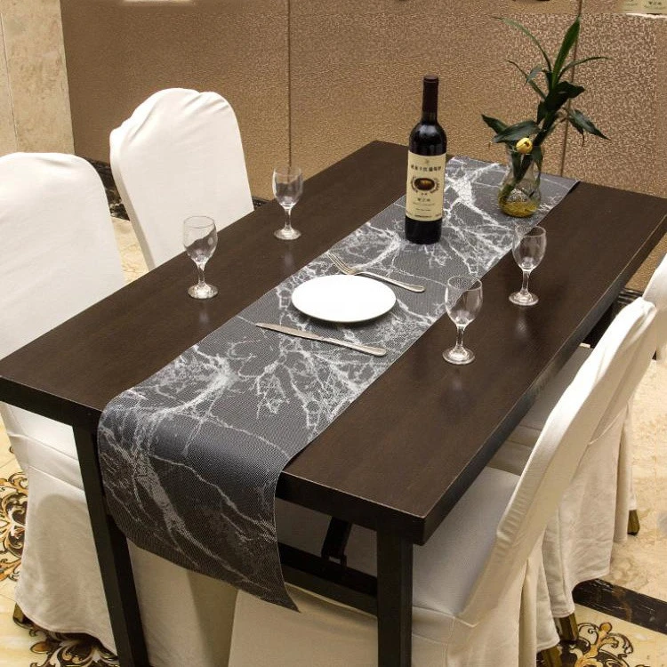 Hotel decoration luxury unique printed customer table runner for rectangle tables