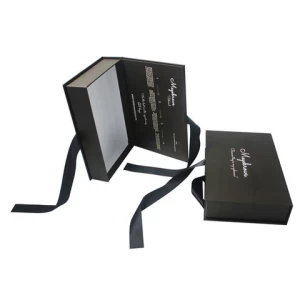 Huaisheng Cheap Wholesale Custom Logo Paper Gift Box, Printing New Design Luxury Book Style Cosmetic Box
