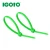 Import IGOTO factory price 150mm zip tie nylon 66 green plastic cable ties from China