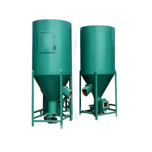 Industrial vertical animal blender/ dry poultry cattle feed process machine/vertical screw mixer
