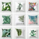 ins style Painting Print Polyester Throw Pillow Case Cushion Cover Home Sofa Decorative 18 X 18 Inch
