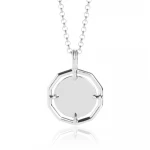 Inspire Stainless Steel Jewelry Hot Selling Stainless Steel Ladies Jewelry Gold Simple Coin Necklace With Bead Chain Provide Cus