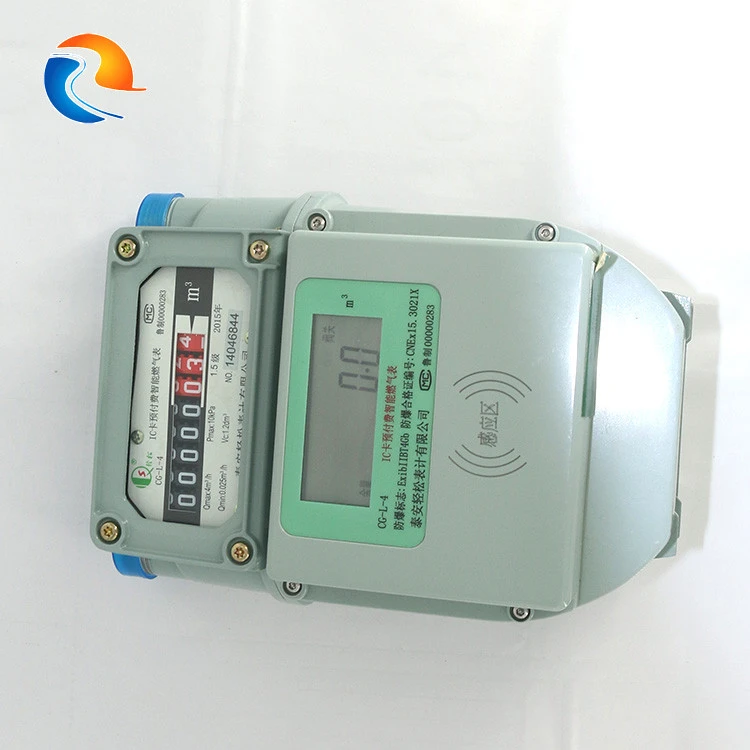 intelligent gas meter prepaid digital multi flue gas meter