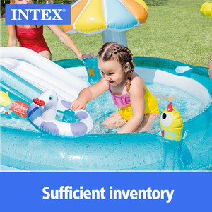 Buy Intex 57129 Gator Play Center Inflatable Kiddie Spray Wading Pool ...