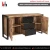 Import Iron & Wooden Home Furniture - 2 Sliding Door & 3 Drawers Vintage Sideboard from Trusted Supplier from India