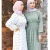 Import Islamic Clothing Muslim Dress Muslim Ladies New Model Dresses Women Polka Dot Turtle Neck Dress from China