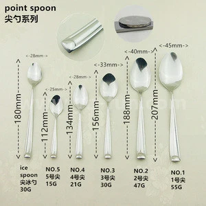 JBX010 England ice store stainless steel long handle ice cream spoon