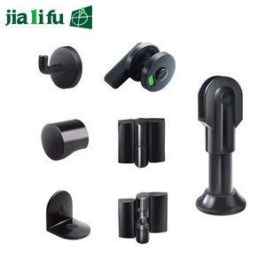 Jialifu black nylon toilet cubicle partition accessories