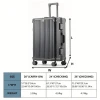 JINYI Aluminum Frame Suitcase Multifunctional With Cup And Gray Color Charger