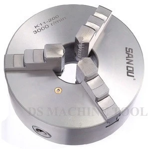 K11 series 3 jaw lathe chuck with self-centering for bench lathe