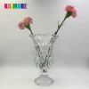 Kemore Hot Sale High Quality Square Rhombus Transparent Large Crystal Glass Vase