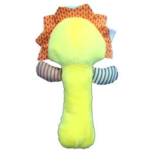 Kid toys 2018 baby plush rattle toy with sound
