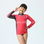 Kids Aqua Pattern Swimming Rash Guard