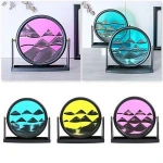 Kids Puzzle  DIY Sand Painting Art Creative Drawing Toys Sand Board for Children Random Color Round Creative Good Painting