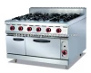 Kitchen Equipment Free Standing Burners gas range Gas Range with 6-Burner Oven