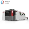 Large bed closed switching CNC Solid Metal Optical Fiber Laser Cutter