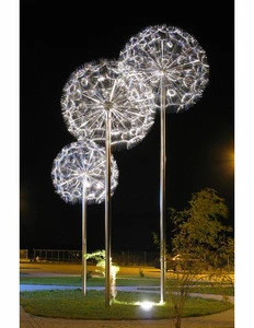 Large Outdoor Dandelion Stainless Steel Sculpture