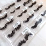 Lashes vendor customized magnetic eyelash packaging private label 5d 20mm 25mm mink chain lashes packaging box