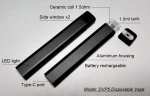 Lead free cbd disposable vape pens ceramic coil with battery rechargeable