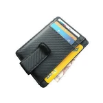 leather cover visa credit card money clip ( porta carte di credito )