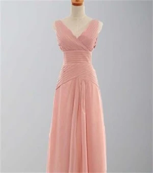 Light pink chiffon new style pink weddings bridesmaid dresses 2020