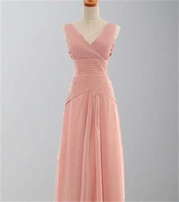 Light pink chiffon new style pink weddings bridesmaid dresses 2020