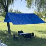 Lightweight Blue Tarp 16Mil Poly Tarp Cover Camping Cover Tent for Survivors