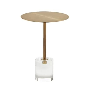 Living Room Furniture Luxury Decorative Round Mini Modern Low Clear Acrylic Coffee Small Side Accent Table