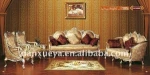 Living room furniture simple prosperous with round back hot fabric furniture